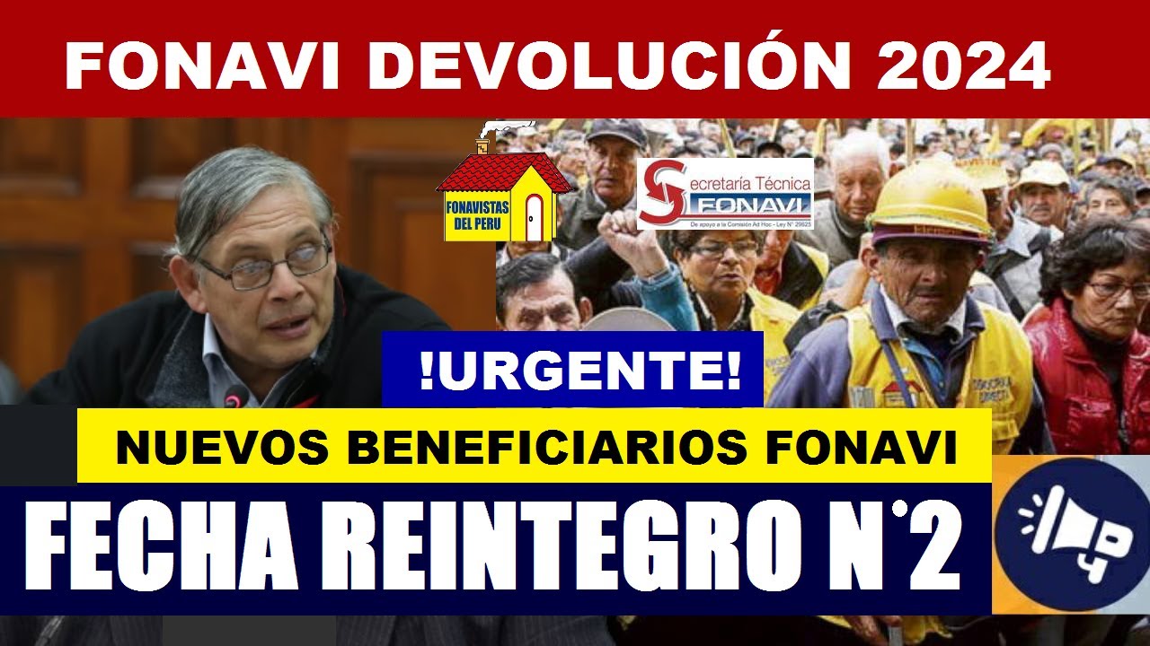 FONAVI: NUEVOS BENEFICIARIOS PARA LA DEVOLUCI&Oacute;N DE APORTES 2024. VIUDAS Y HEREDEROS [FONAVISTA5 ONP]