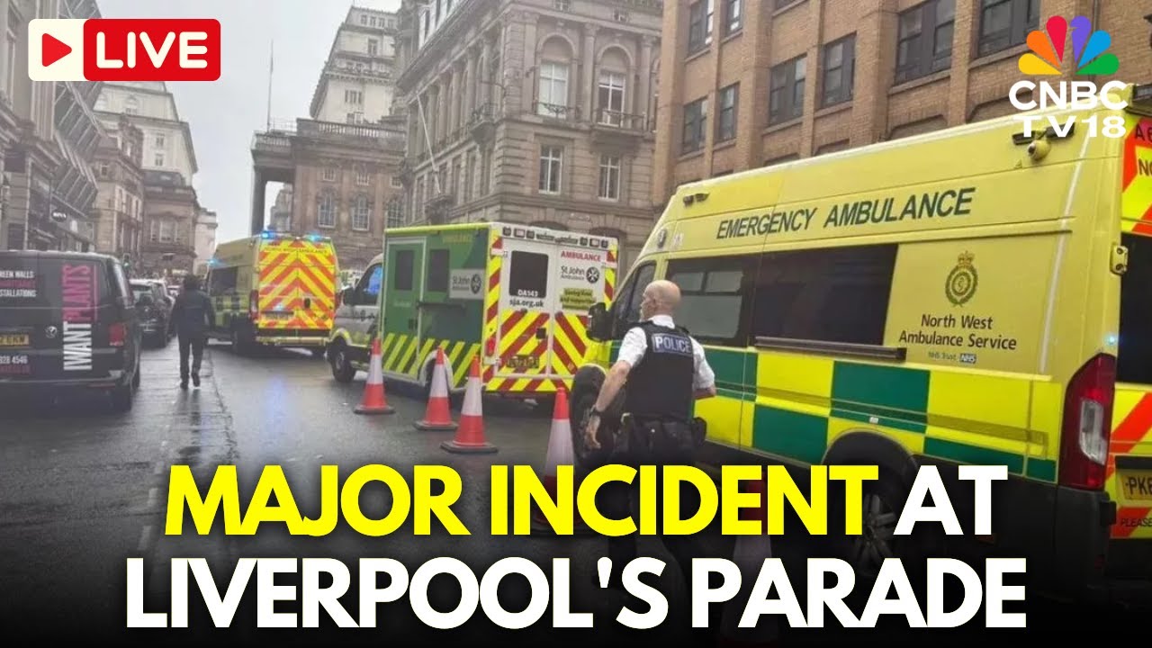 LIVE: Emergency Crews on Scene After Car Strikes Pedestrians During Liverpool FC Parade | N18G