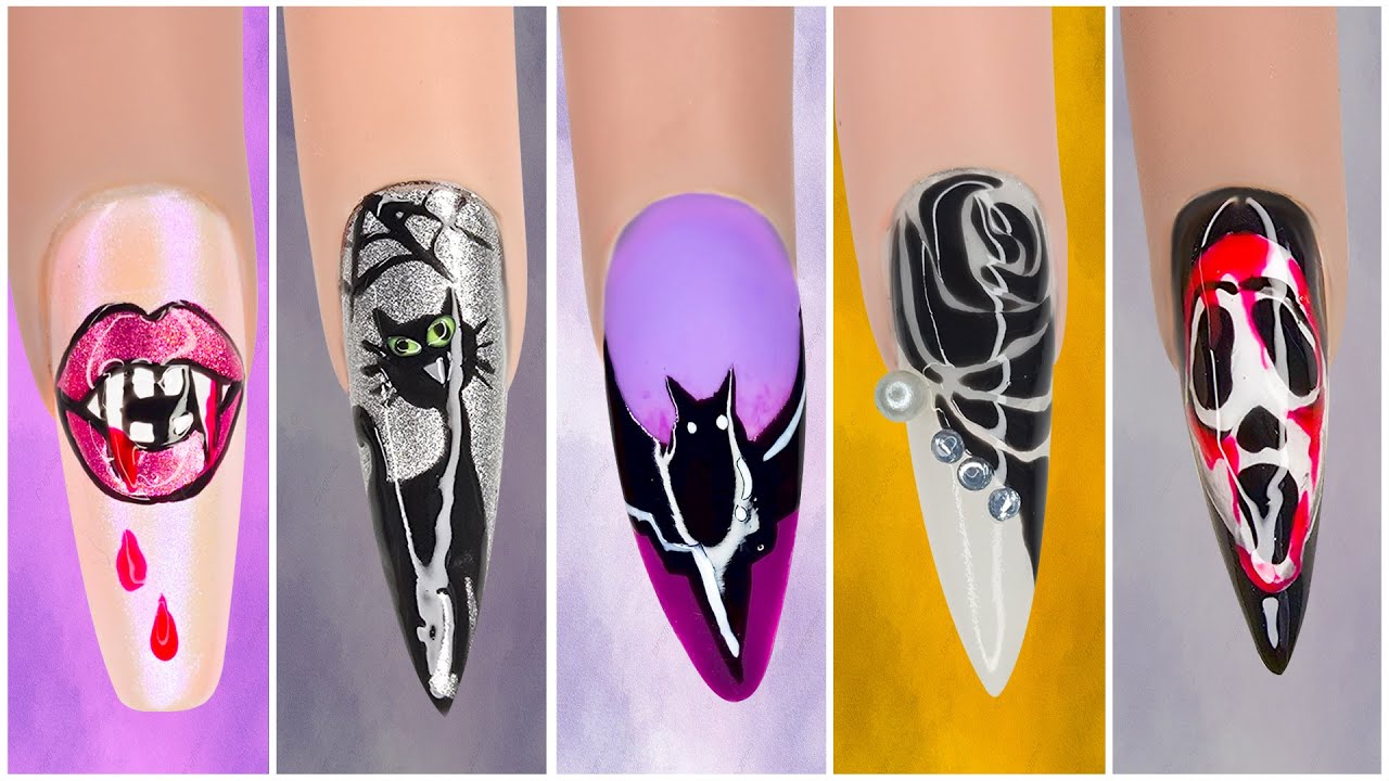 New Halloween Nail Art Tutorials 2025 | Best Scary Nail Designs Compilation