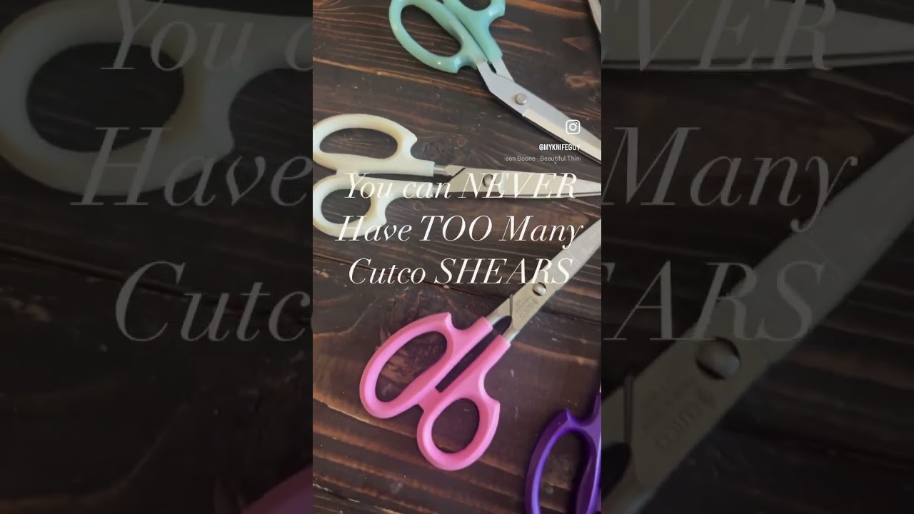 You can 𝗡𝗘𝗩𝗘𝗥 have 𝐓𝐎𝐎 𝐌𝐀𝐍𝐘 Cutco 𝐒𝐇𝐄𝐀𝐑𝐒. 