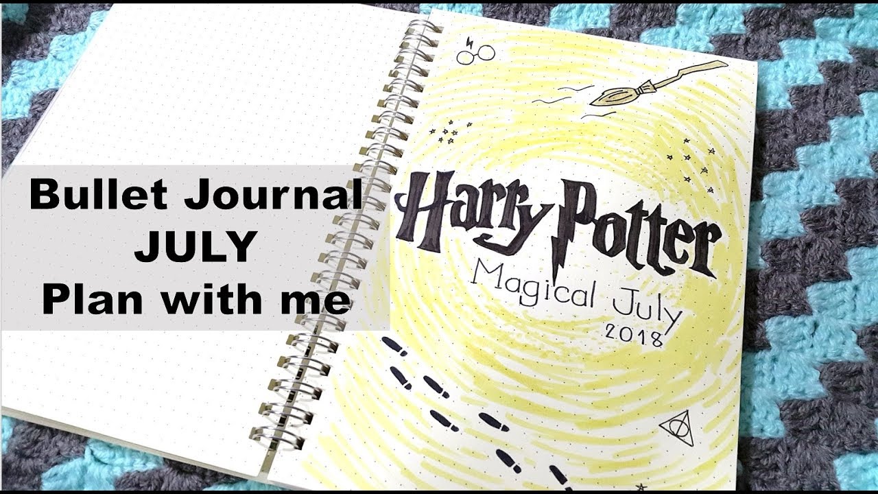 July 2018 Plan with Me | Bullet Journal | Harry Potter theme