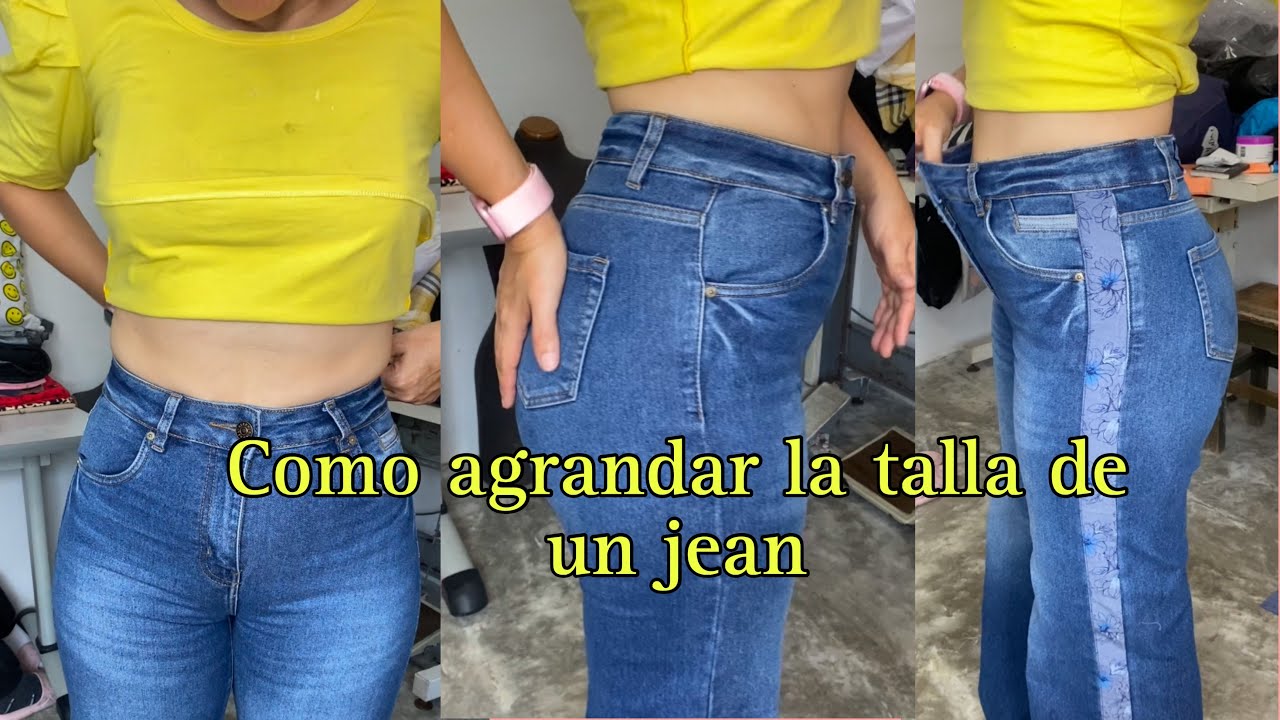 Como agrandar un jean 1 o 2 tallas