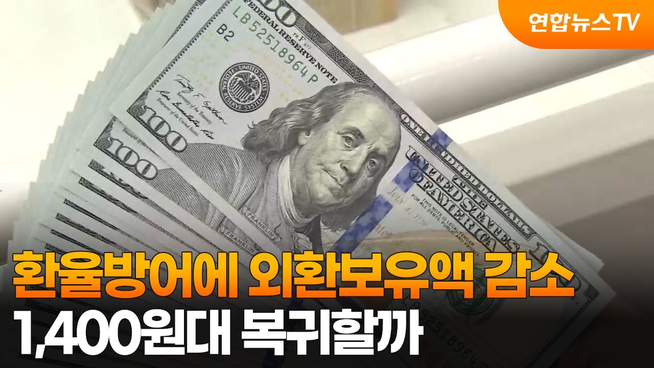 환율방어에 외환보유액 감소…1,400원대 복귀할까 / 연합뉴스TV (YonhapnewsTV)