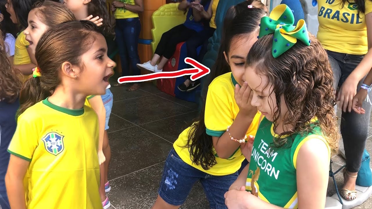 ROTINA DA MANH&Atilde; INDO PARA ESCOLA EM CLIMA DE COPA DO MUNDO