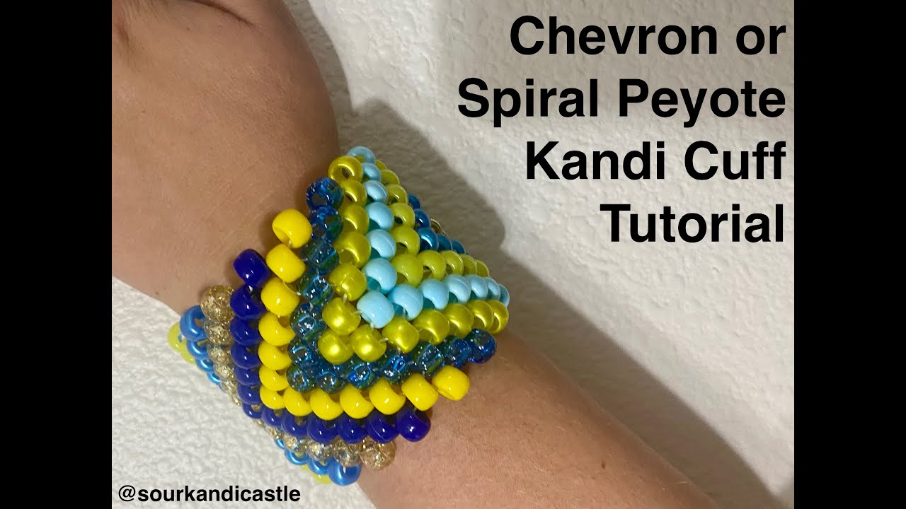Kandi Tutorial: Chevron or Spiral Peyote Cuff