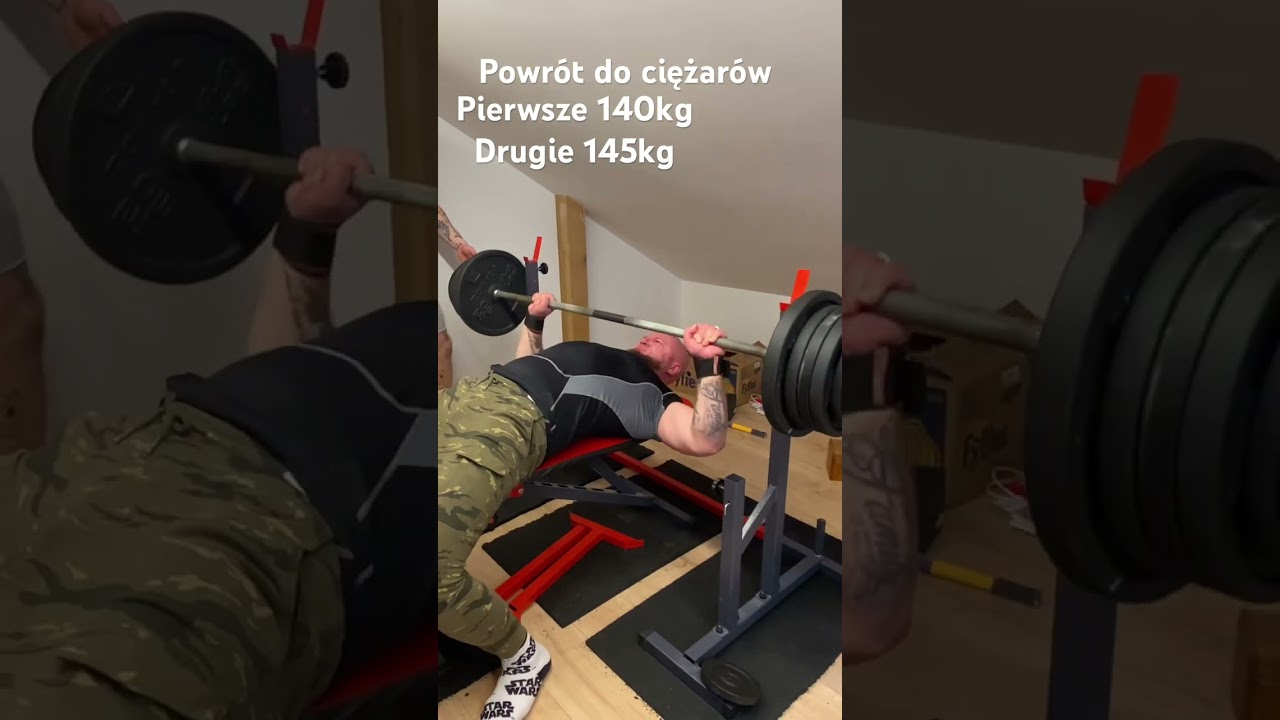 Bench Press / Wyciskanie na klatę 140kg/145kg 