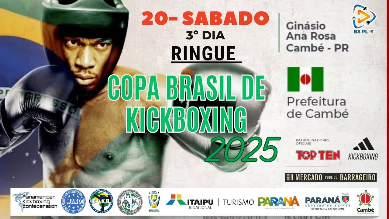 RINGUE - COPA BRASIL  DE  KICKBOXING - DIA 20 SABADO RINGUE