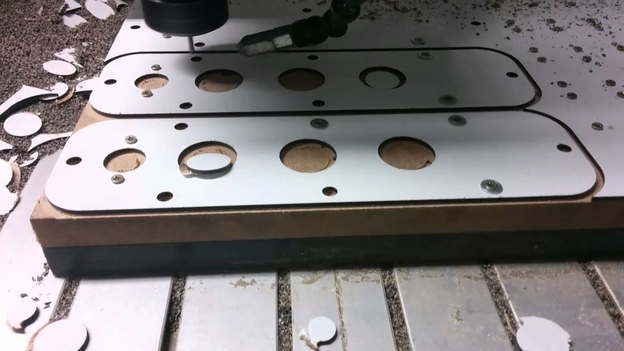 High speed Trespa milling (4mm 1-lip tool @ 24Krpm)