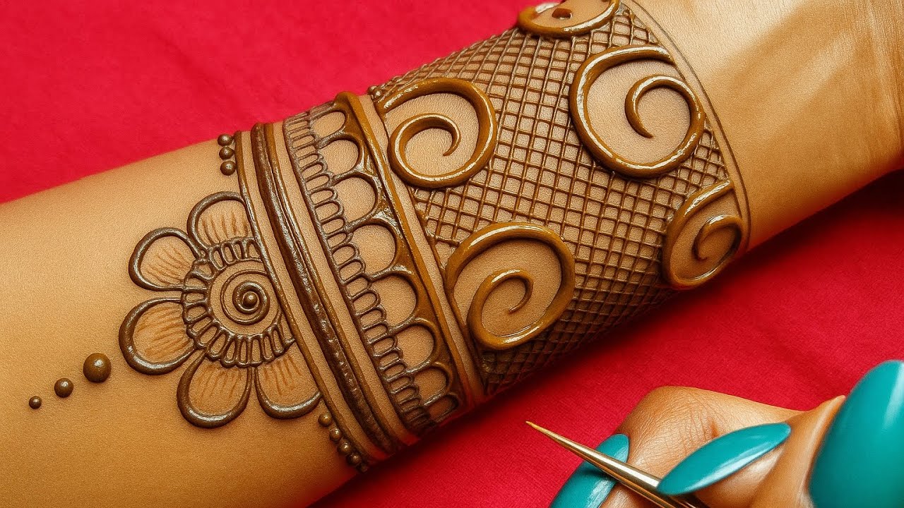 सिर्फ 5 मिनट में मेहंदी लगाना सीखें ।letest Mehndi Design । Arabic Mehndi Design । Anvi Mehandi Arts