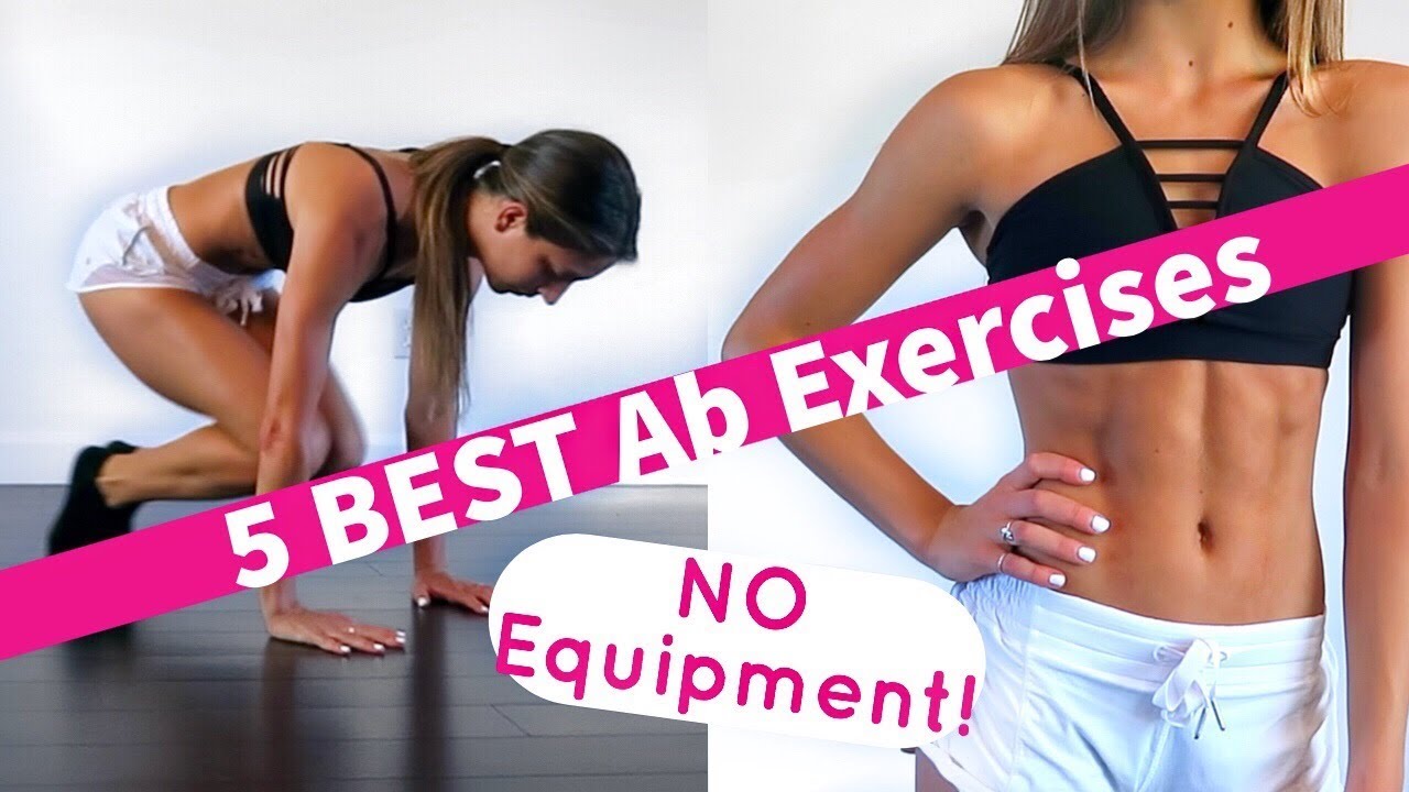 5 BEST AB EXERCISES  (NO Equipment) // TessaRenéeTR