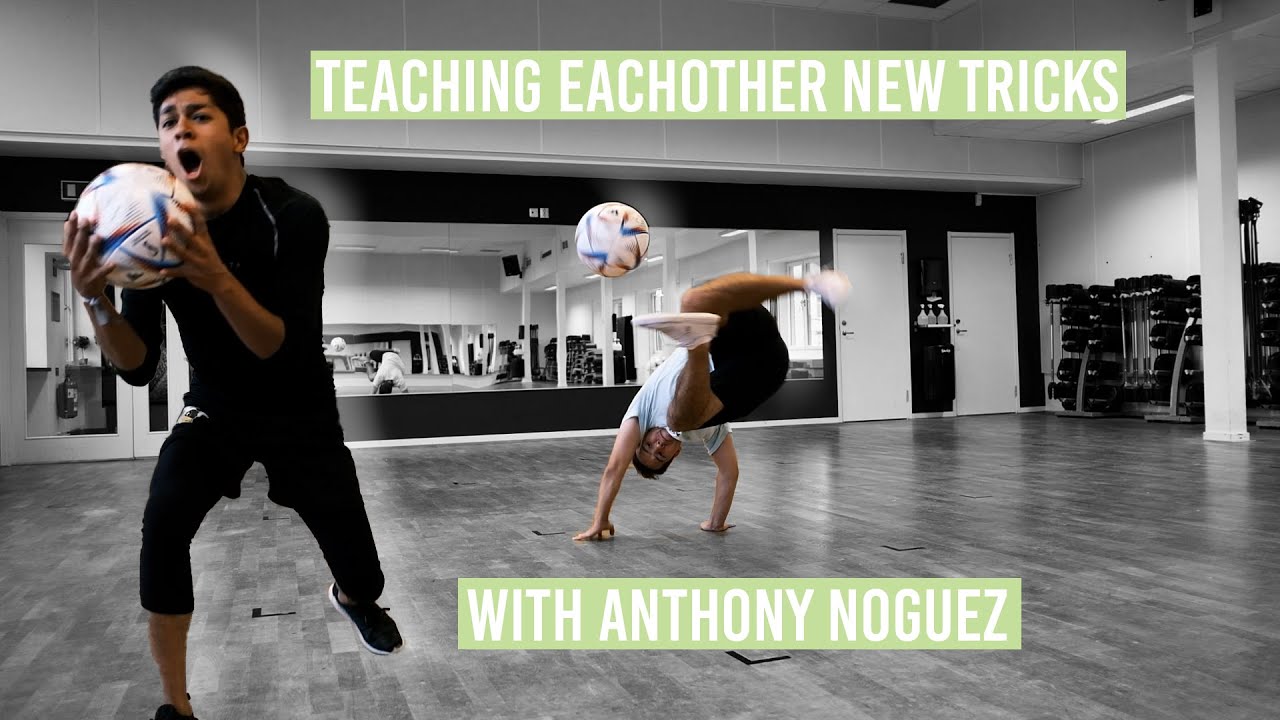 LEARNING NEW FREESTYLE MOVES WITH ANTHONY - Football Freestyle training vlog