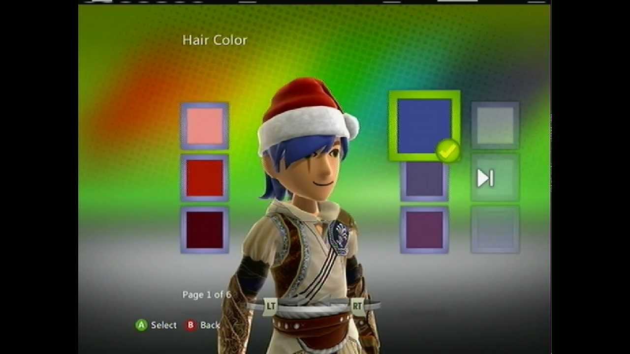 Xbox 360 Easter Egg - How to change your Avatar's hair colour! (Working 2018)