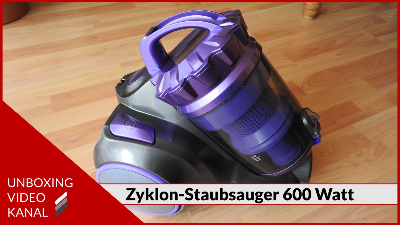 Zyklon-Staubsauger mit 600 Watt - Unboxing Video