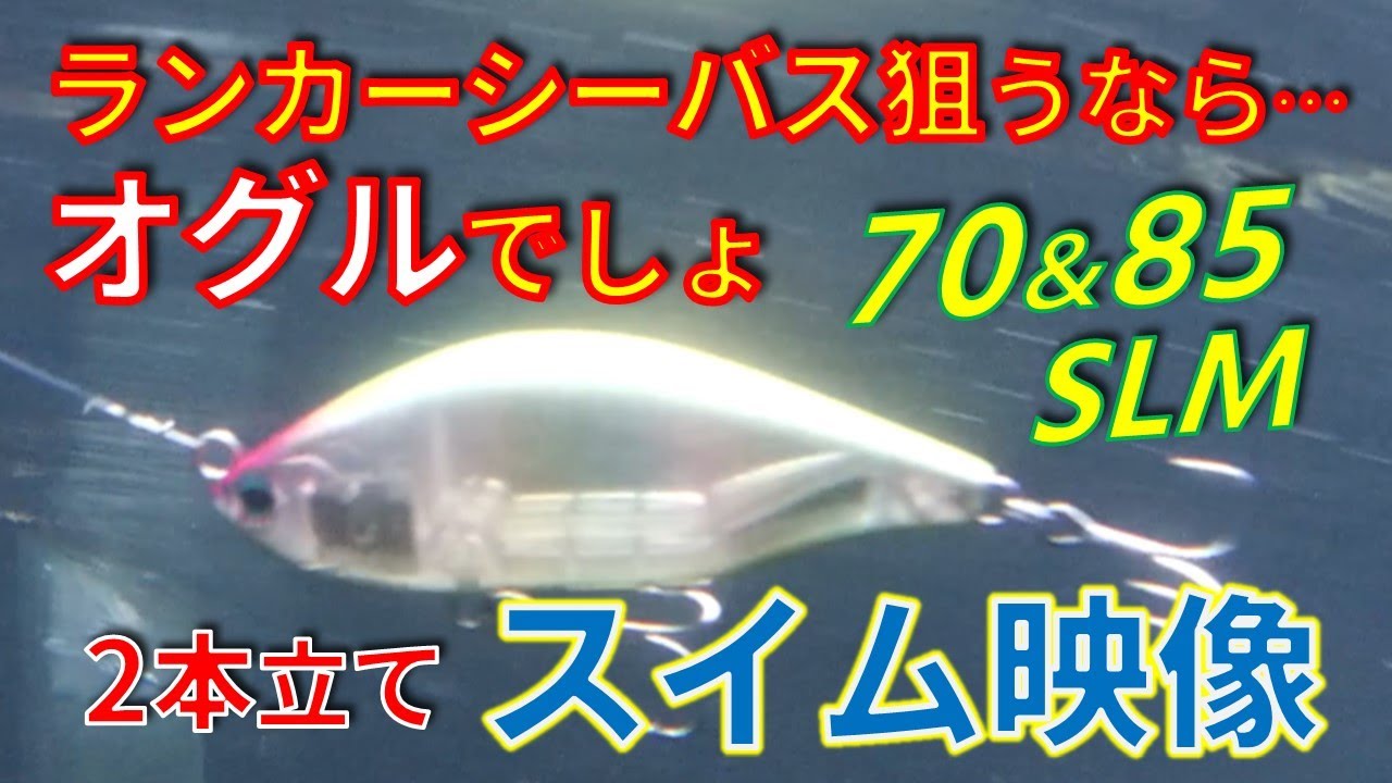 エアオグル85スラローム&70スラローム, シーバスルアーのスイム&フォールスピードチェックしてみた NORTH CRAFT AOG85SLM, AOG70SLM