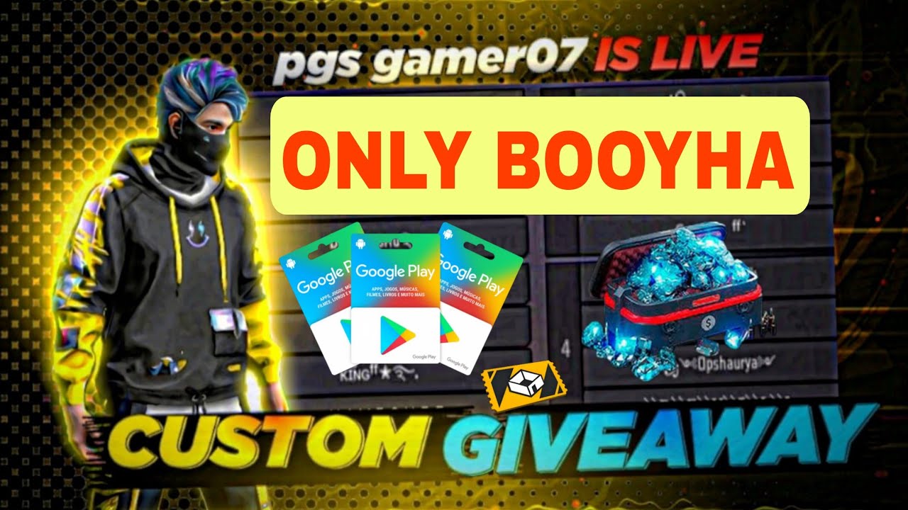 FREE FIRE LIVE GIVEAWAY CUSTOM ROOM FF LIVE DIAMOND OR REDEEM CODE GIVEAWAY #giveaway#livestream