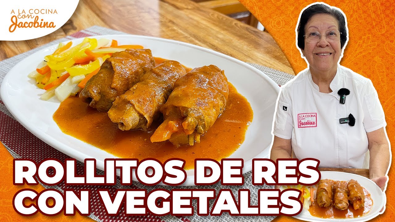 Rollitos de carne rellenos de verduras | Jugosos, fáciles y deliciosos 🤤🥕