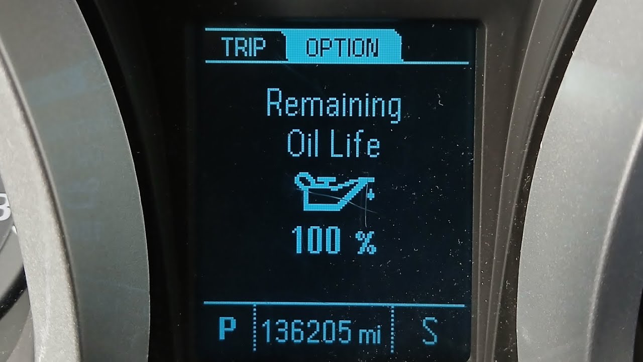 2013 Chevy Equinox Oil Life Reset Procedure