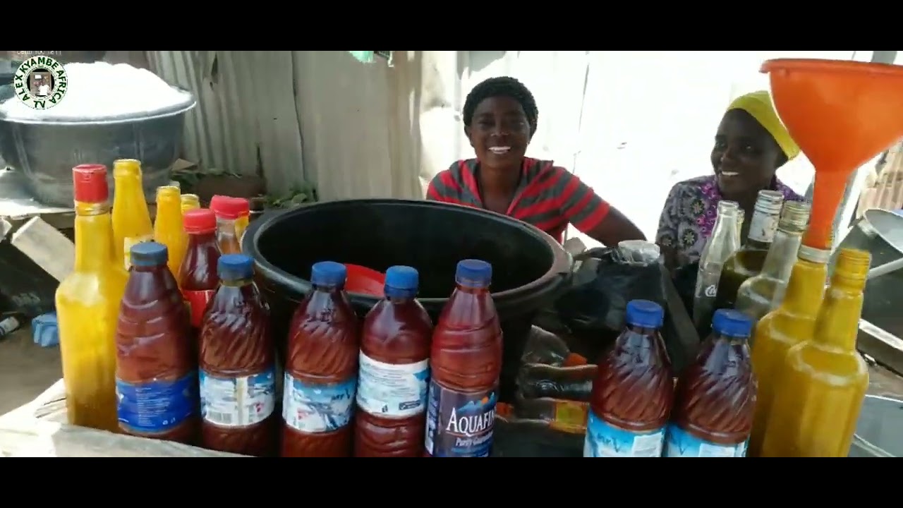 Palm oil sellers Kwali Market Abuja Nigeria