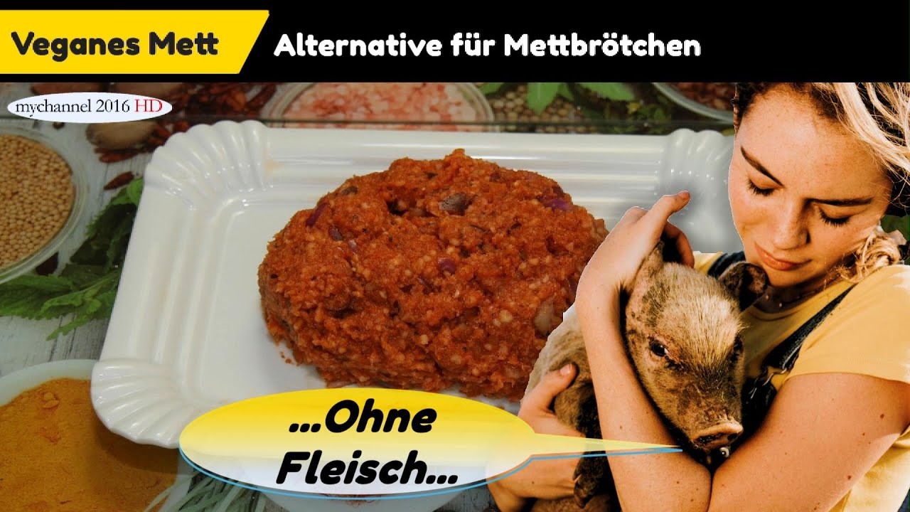 Vegetarisches Hackfleisch Vegane Mett Alternative selber machen