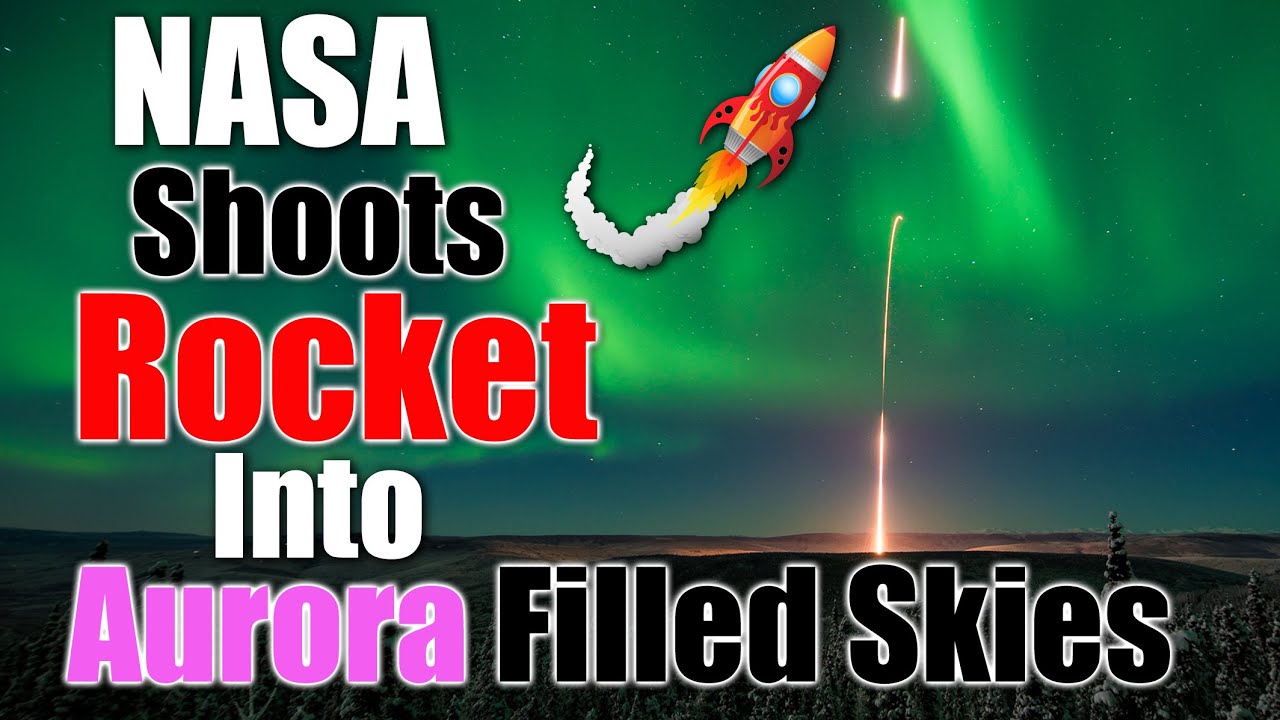NASA Launches Aurora Research Rocket into the Northern Lights in Alaska - Real-Time 4K UHD