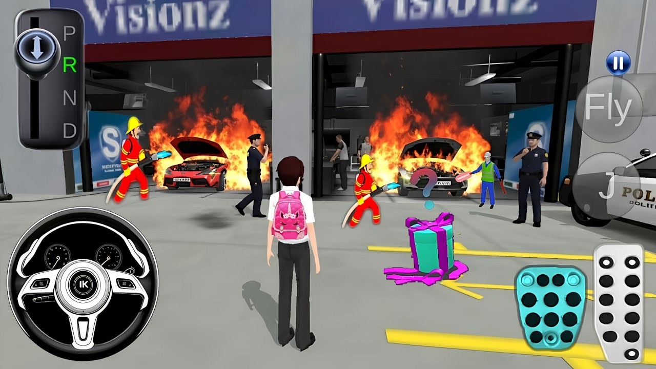 Showroom Fire Rescue Mission 🚒🔥 | Police & Firefighter Action | 3D Driving Class 2 Gameplay