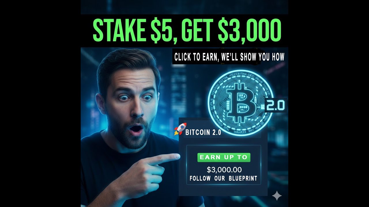 Stake $5 Free Crypto on Bitton.AI to Earn $3,000 – Join the BTC 2.0 Revolution
