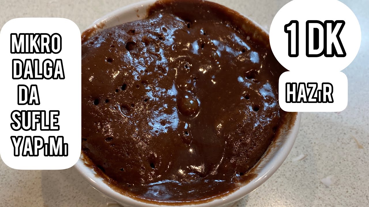 60 SANİYEDE NUTELLA SUFLE TARİFİ | Mikrodalgada Sufle | Nasıl Yapılır?