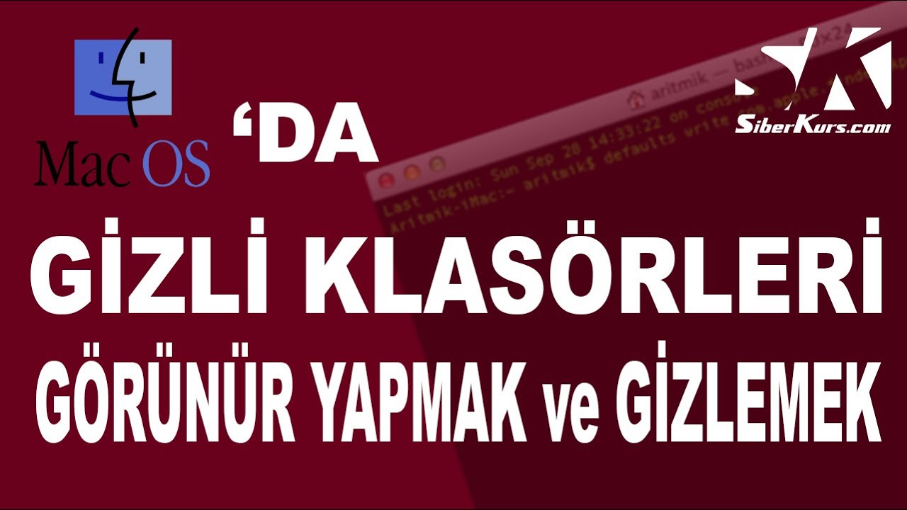 Mac'te Gizli Klasörleri Görünür Yapmak ve Gizlemek