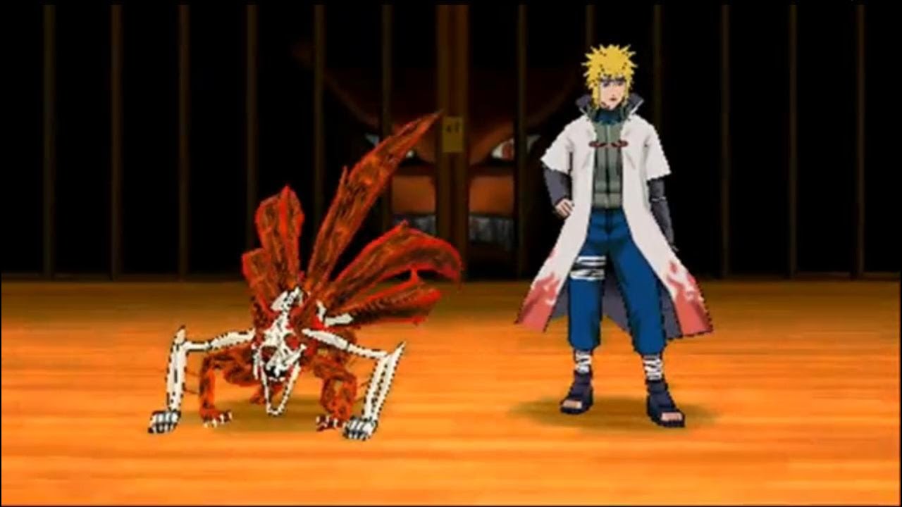 Madara Uchiha and Sasuke Vs Minato and 6 tails Naruto - Naruto Shippuden Ultimate ninja impact