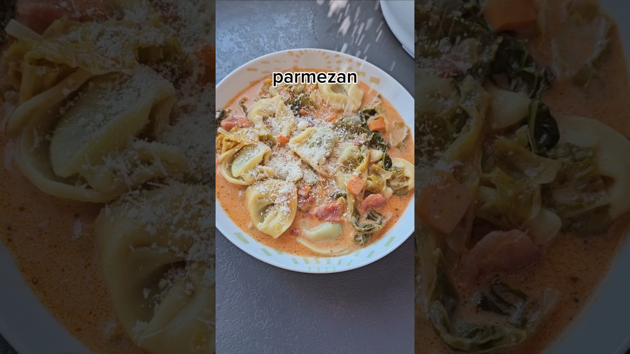 Brza juha od tortellina, kelja i parmezana 🤤🍲