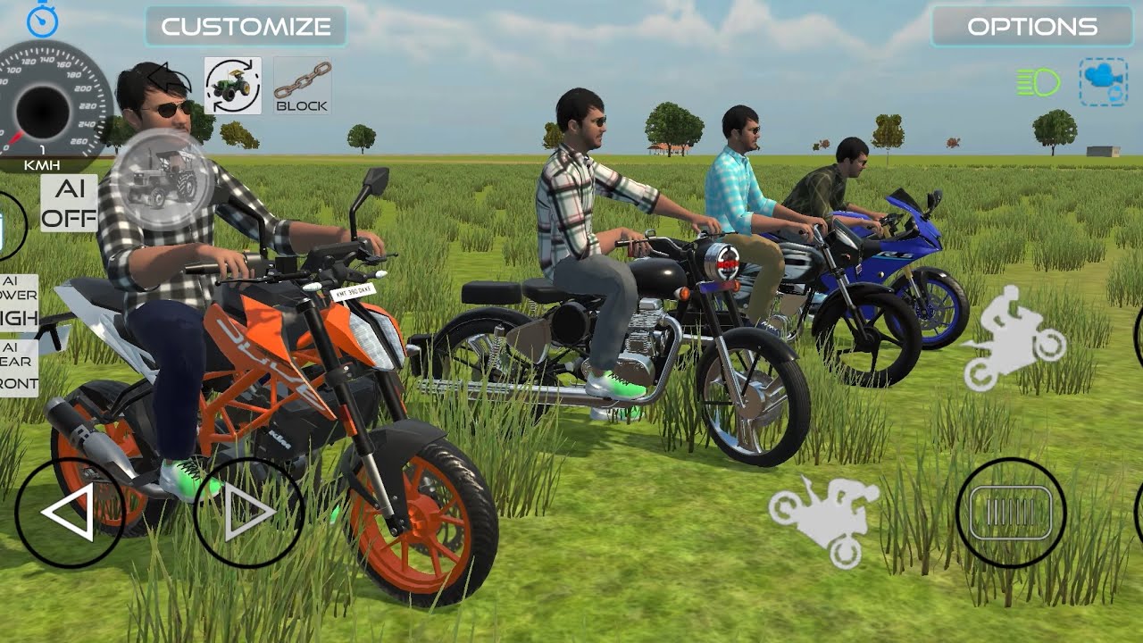 Bullet 🖤 R15 bike new game | tend mode | lovely 🥰 | new gaming |#indiantractor3d #new #kidsgames 