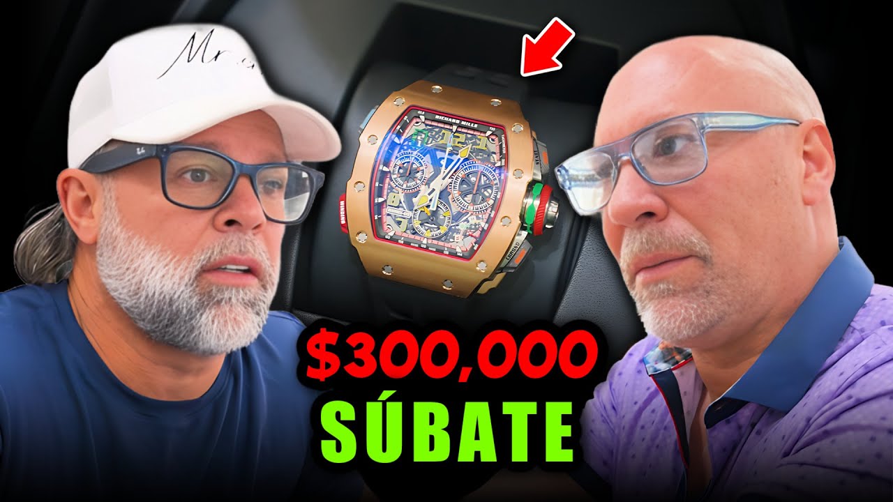 Bling: 'S&uacute;bate'... Carlos: 'B&aacute;jate'... $300K Richard Mille🔥