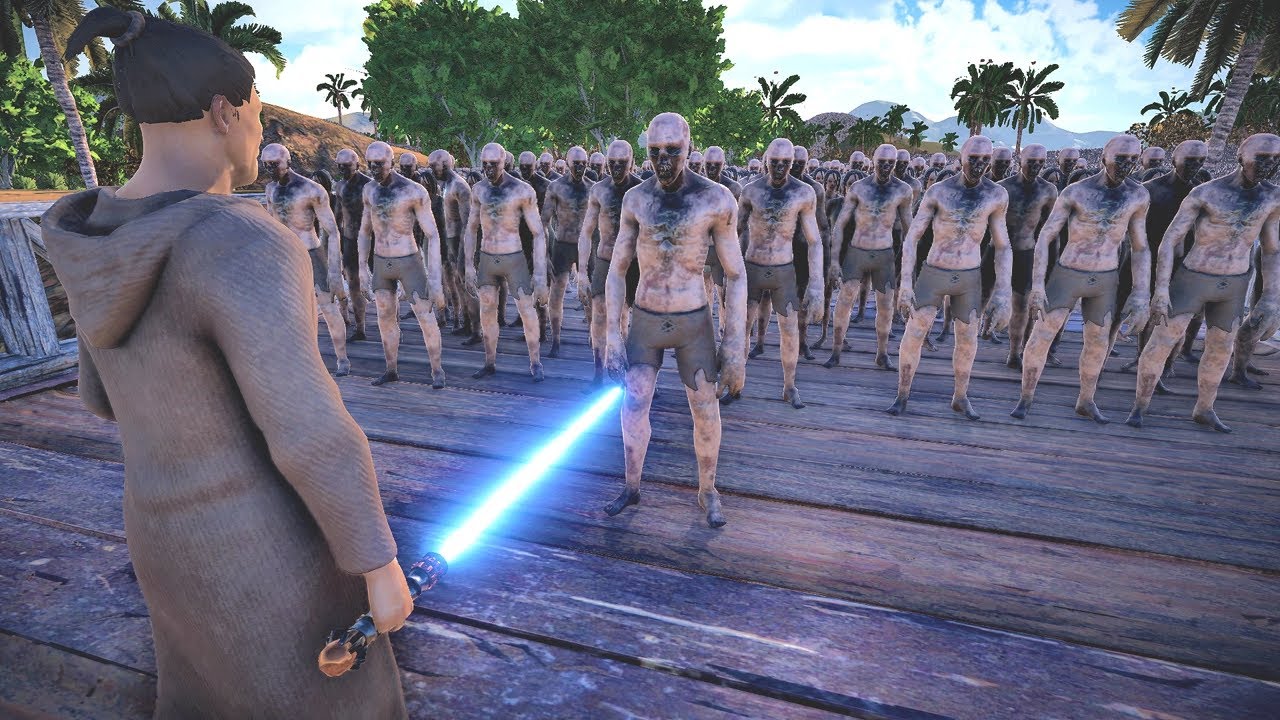 Can Jedi Free Island From 1 Million Zombies - UEBS 2