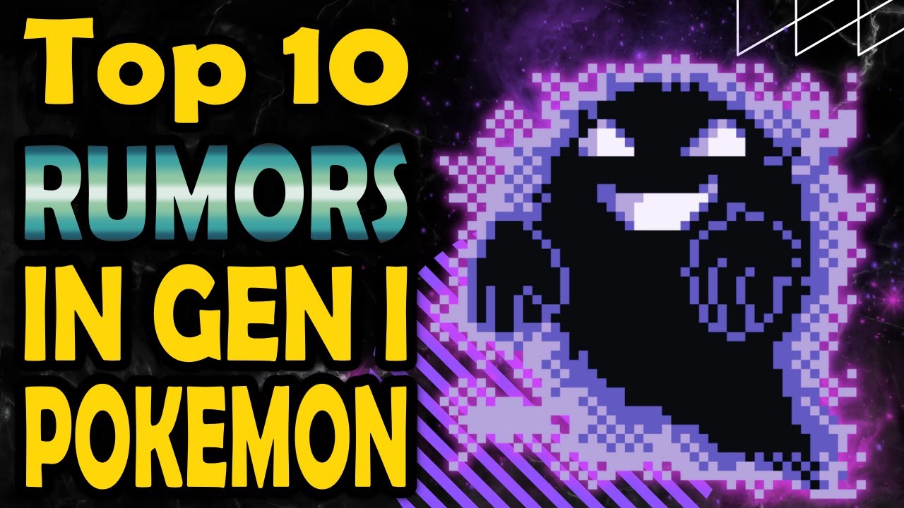 Top 10 Rumors From Gen 1 Pokemon (Red, Blue & Yellow)