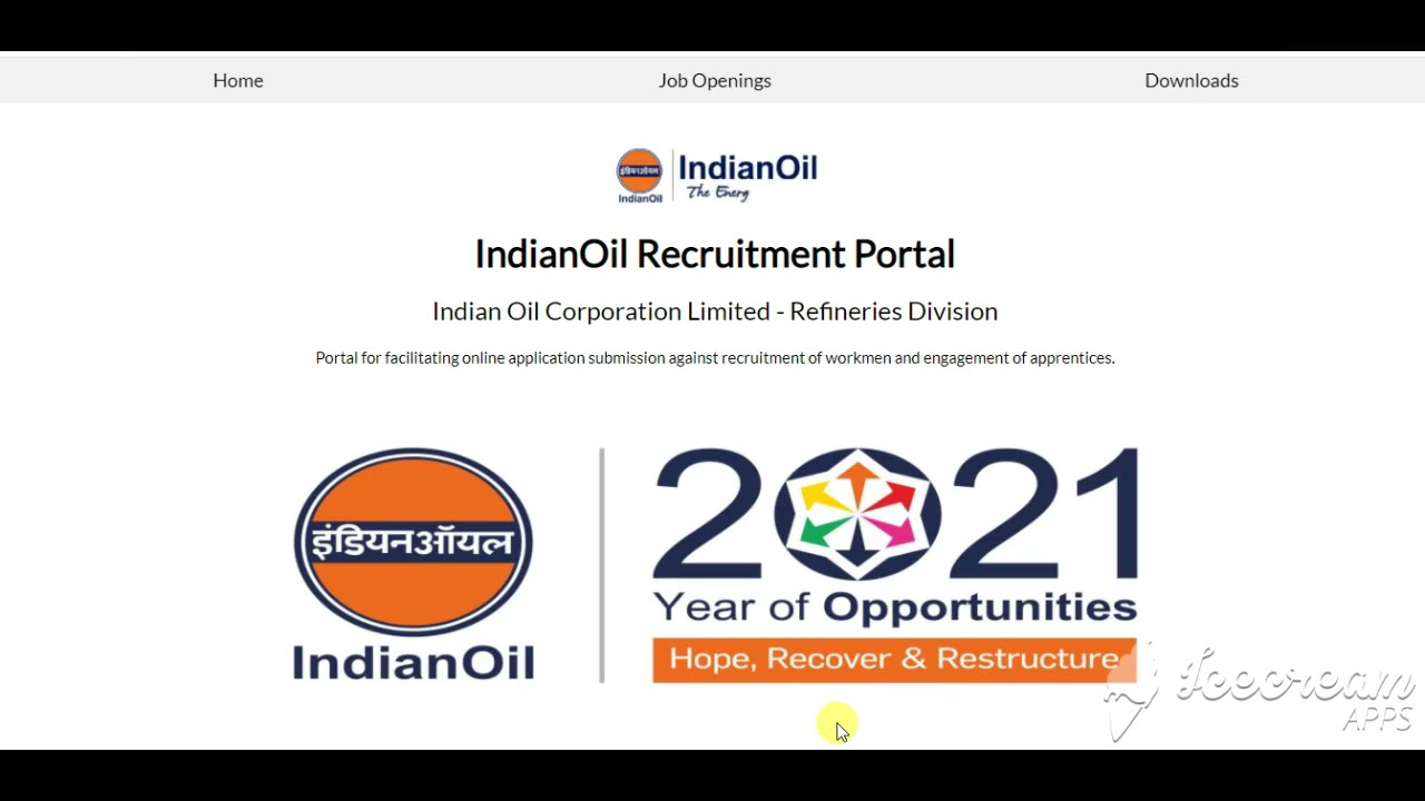 IOCL Apprentice Recruitment 2021 IoCL Refineries Apprentice Online from 2021