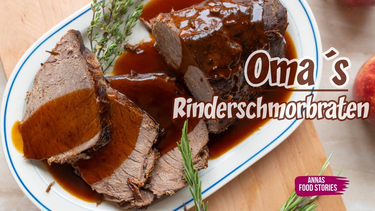 Rinderschmorbraten nach Oma´s Rezept - Zarter Rinderbraten mit fantastischer Braten Soße