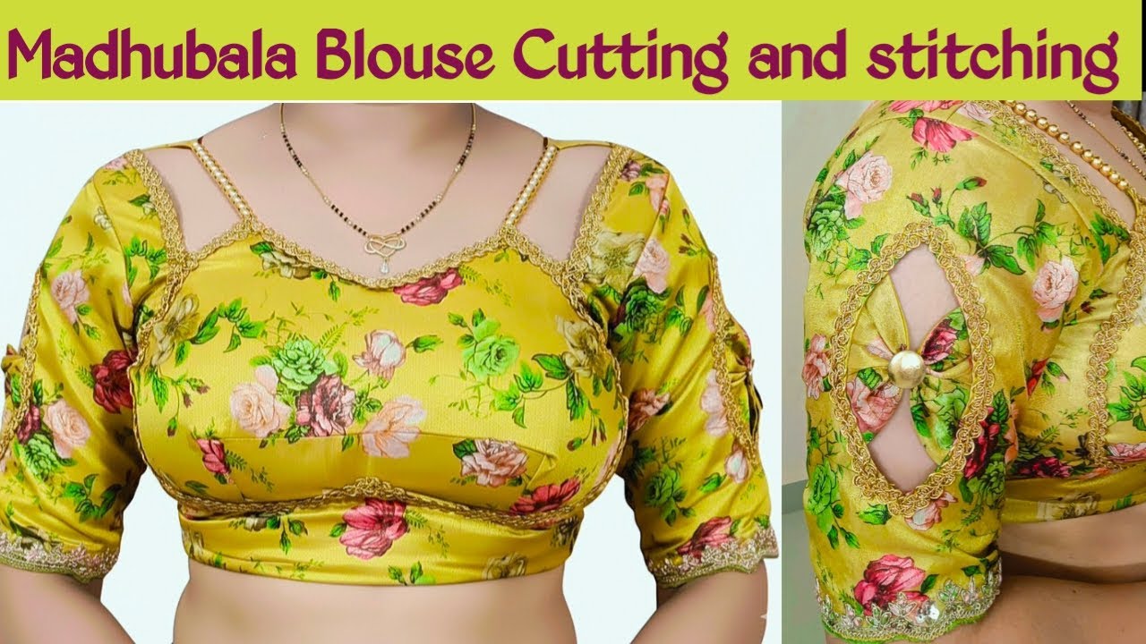 मधुबाला ब्लाउज डिज़ाइन 💚Madhubala Blouse Design Cutting and Stitching  !! Navratri special 