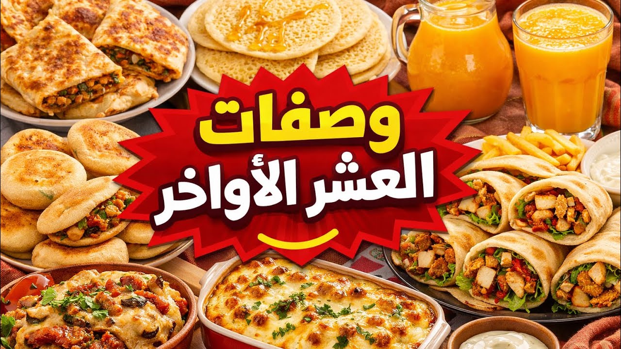 جمعت ليكم جميع وصفات العشر الأواخر من رمضان ساهلين وسريعين بلا تمارة!