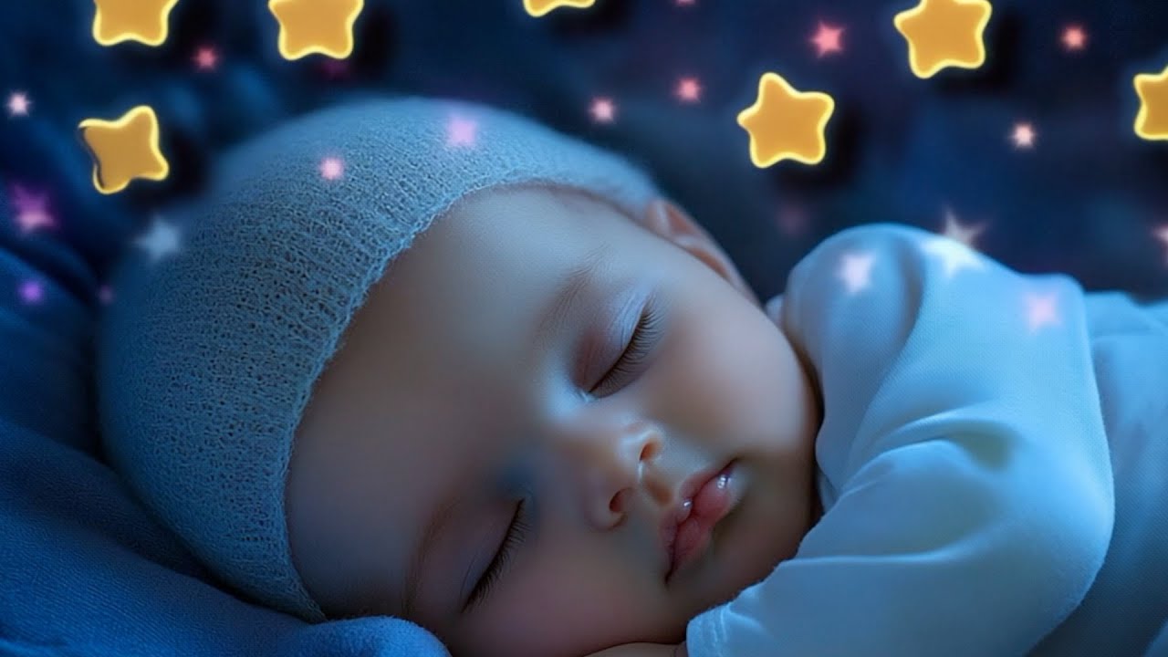 4H Mozart Lullaby for Baby Sleep 🎵 Gentle Piano Music | No Ads, Soothing Sleep Music