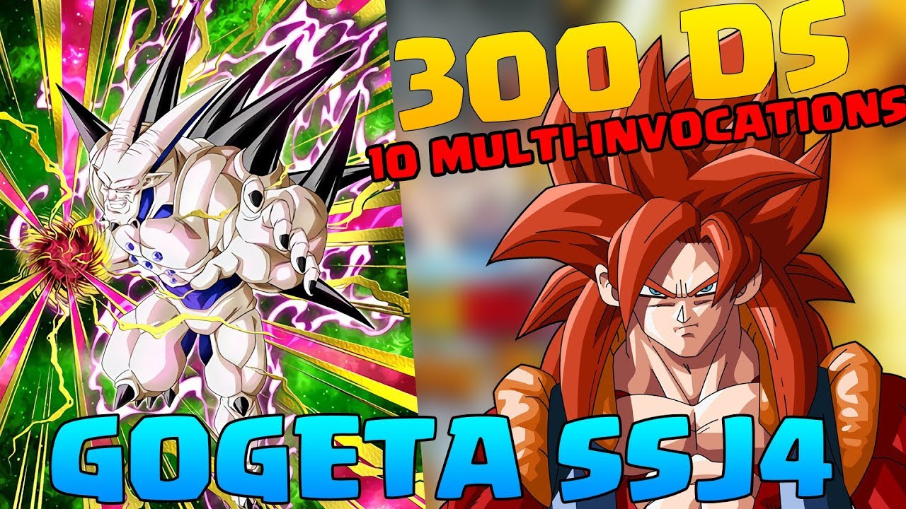 INVOCATION GOGETA SSJ4 + OMEGA SHENRON - 10 MULTI-INVOCATIONS / 300 DS - DRAGON BALL Z DOKKAN BATTLE