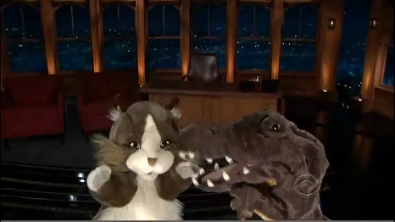 Lauren Graham playing Nadine the sexy english cat on The Late Late Show