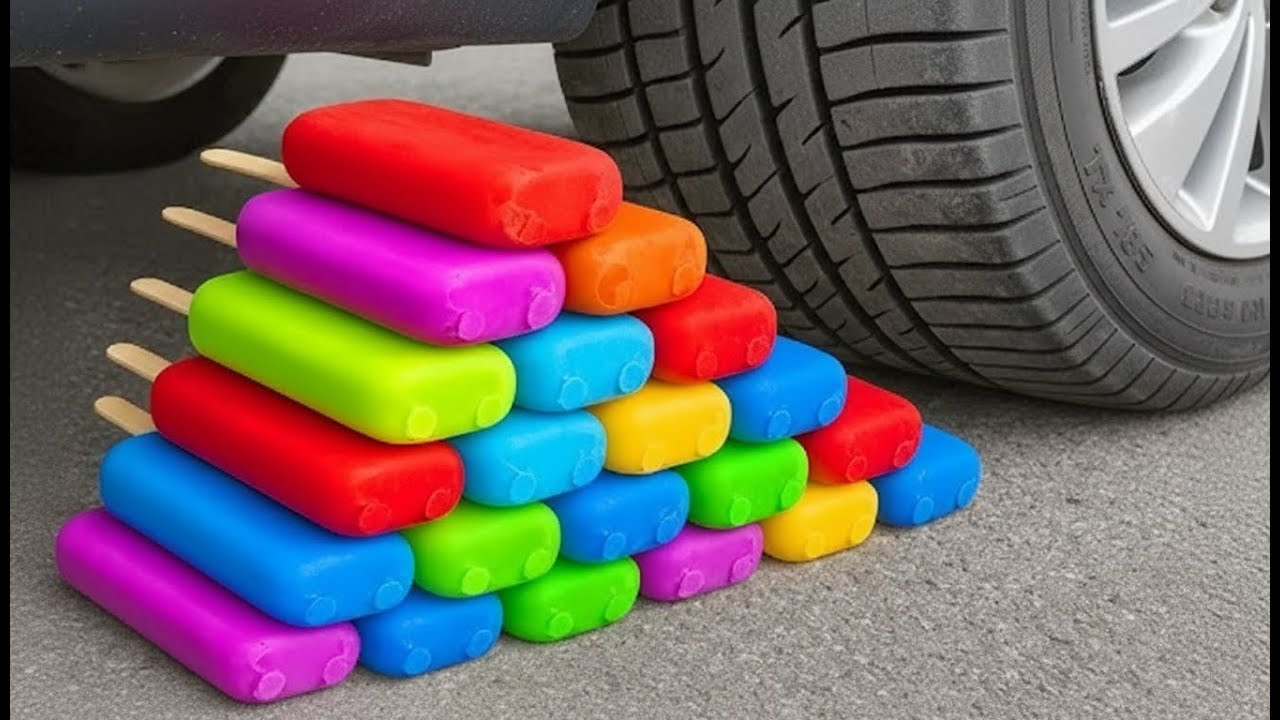 Crushing Experiments! Car vs Crunchy & Soft Things | Coca-Cola, Fanta, Mirinda, Mnt Dew | Crunchy Ex