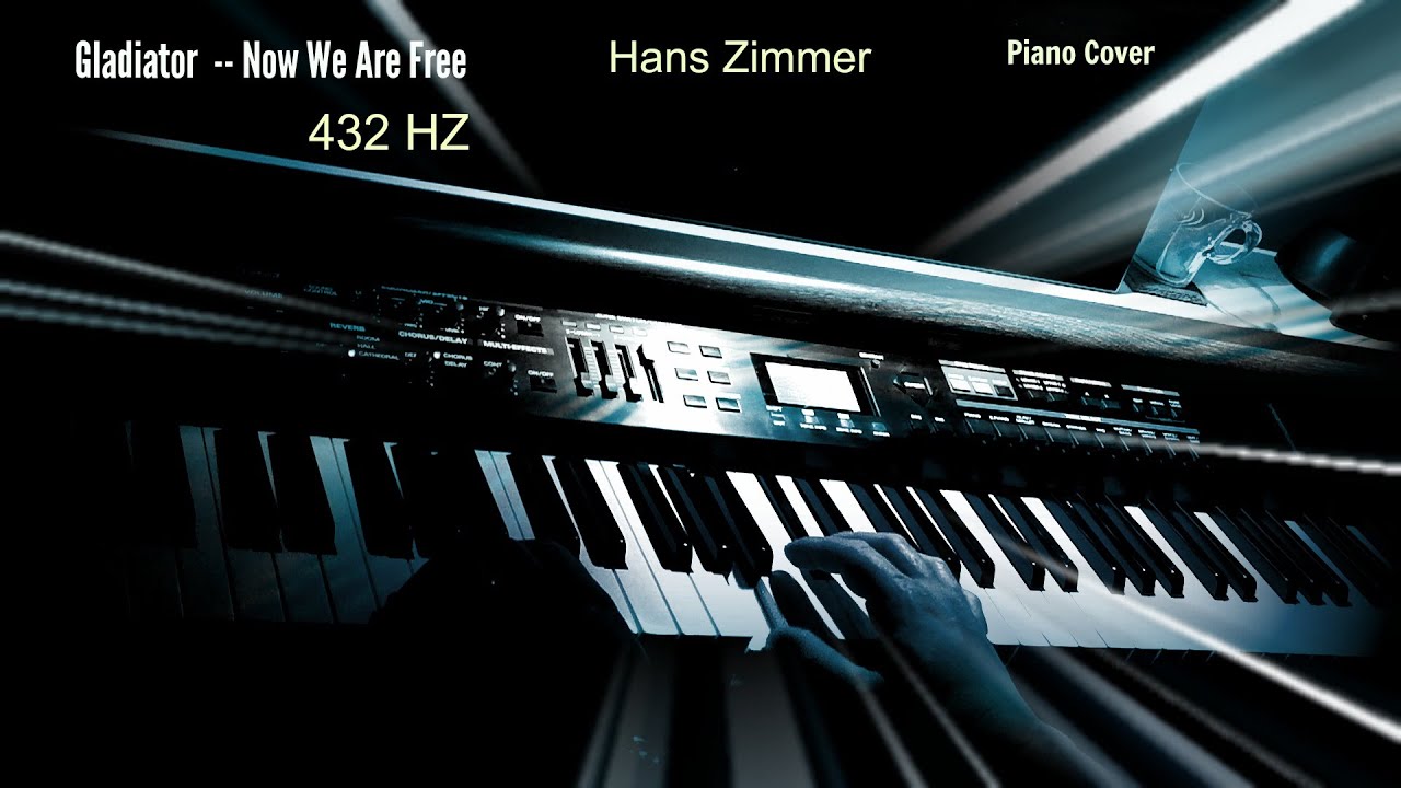 Gladiator  'Now We Are Free' --  Tune 432 Hz (Piano cover)