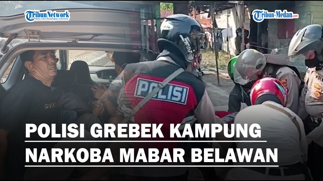 Grebek Kampung Narkoba, Tujuh Pelaku Diamankan Polres Pelabuhan Belawan di Mabar