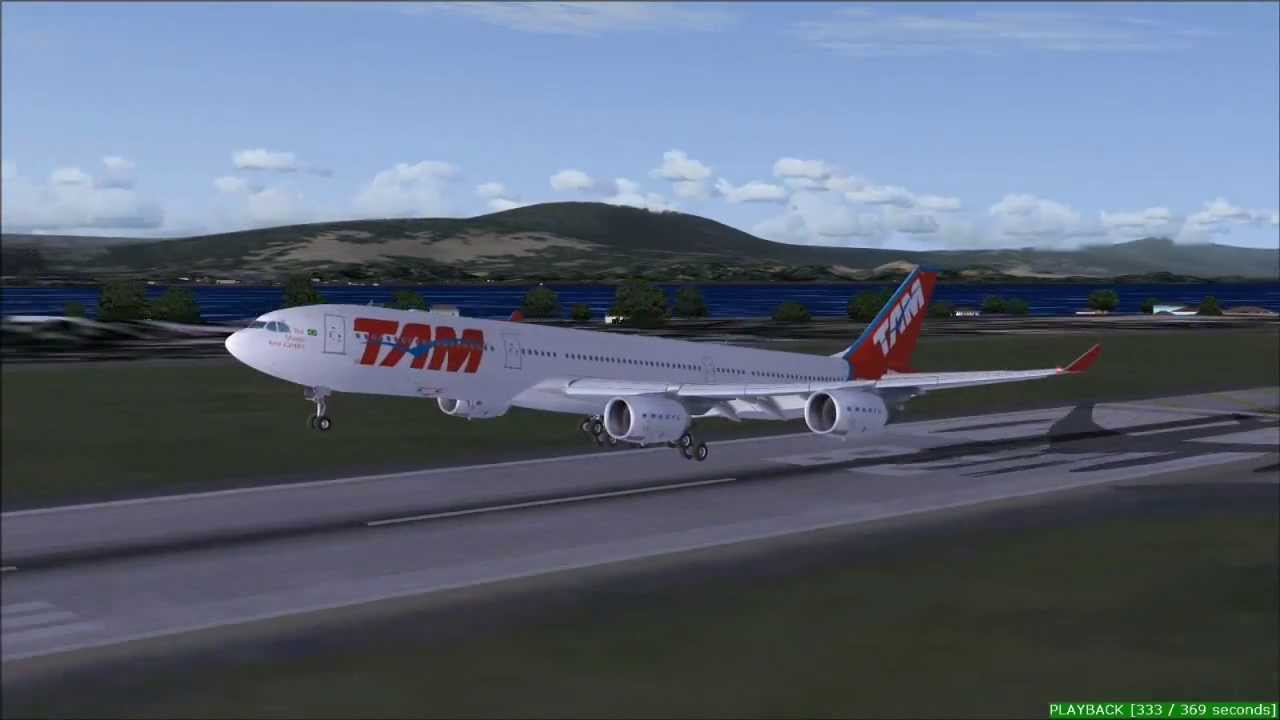 NEW YORK to RIO DE JANEIRO - AIRBUS A340-500 TAM Linhas Aéreas (Flight Simulator)