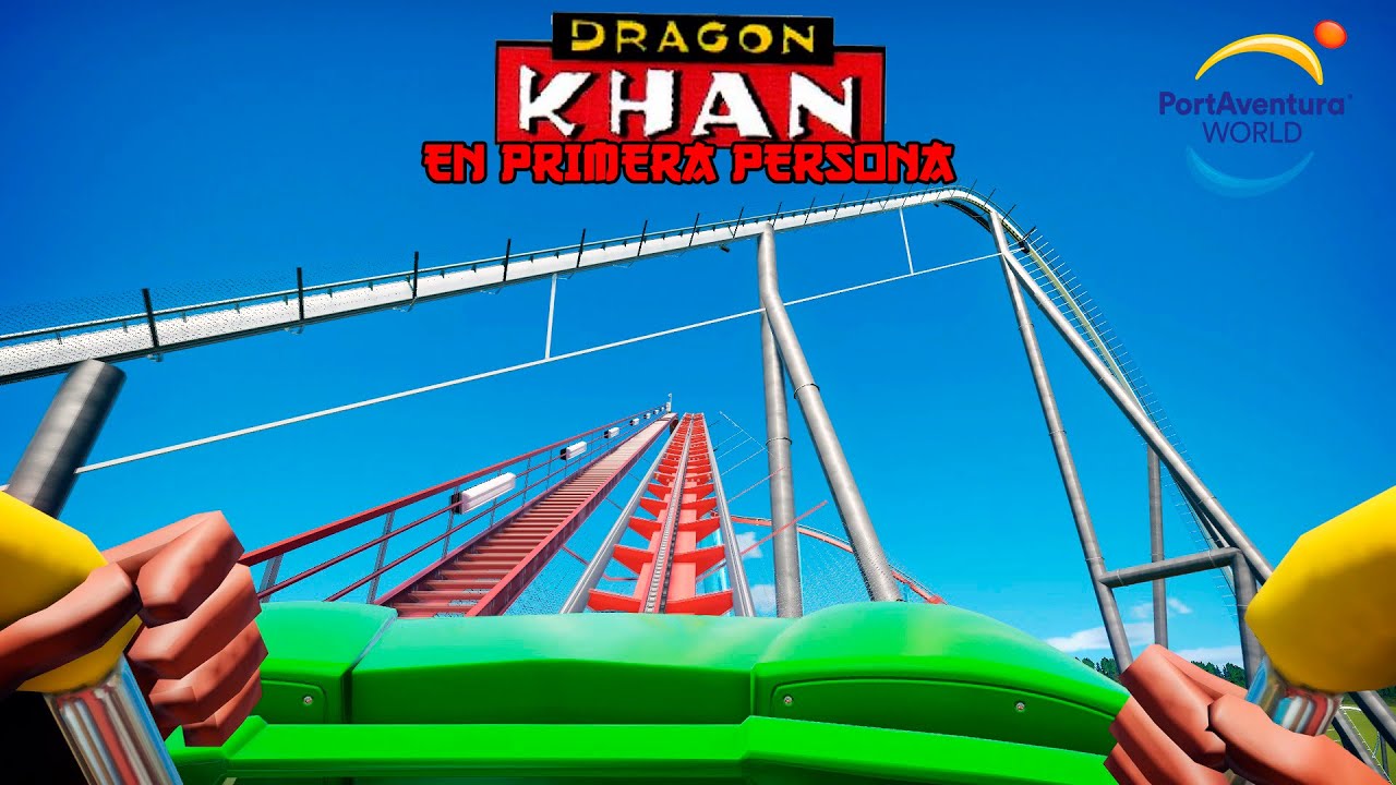 Dragon Khan en primera persona - PortAventura en Planet Coaster
