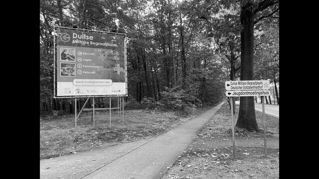 deutscher Soldatenfriedhof in Lommel, Belgien - 360 Grad Video