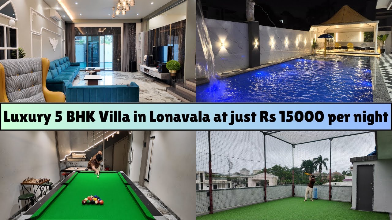 Villa with Private Turf and Pool table in Lonavala | Luxury Villa at Budget Friendly Price