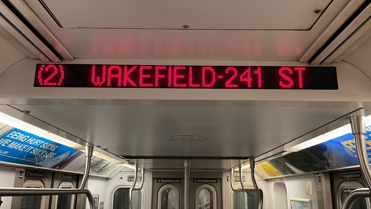 IRT 7 Av Express: R142 (2) Train [Flatbush Av-Brooklyn College to Wakefield-241 St #1]