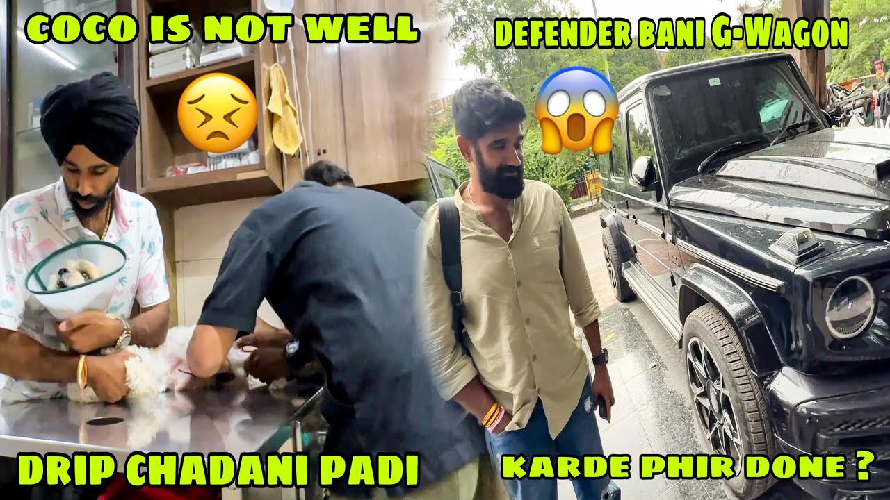 Coco ki halat kharab hai 😭 Drip chadani padi 🙏🏻 apni Defender Ban gyi G-Wagon 😱 sab hairaan 